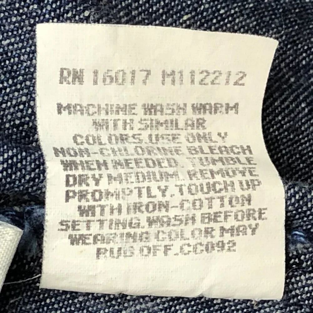 Cascade Blues Vintage Elastic Waist 100% Cotton Denim Jeans Size 10 Short NOS - Picture 9 of 11